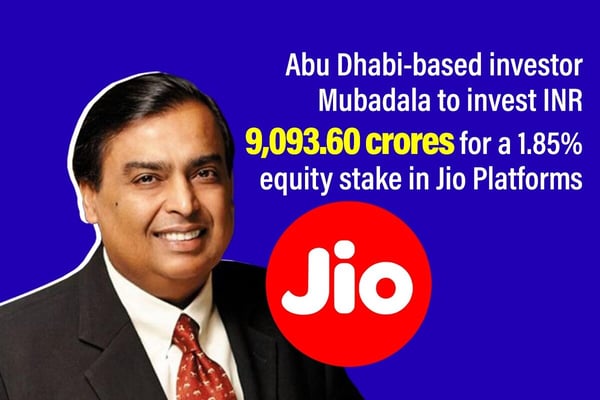Abu Dhabi's Mubadala to invest $1.2 billion in Reliance's Jio platforms