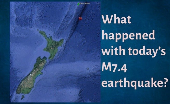 The M7.4 Kermadec earthquake and how GeoNet monitors tsunami