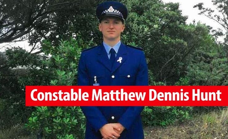 Police name slain officer as Constable Matthew Dennis Hunt