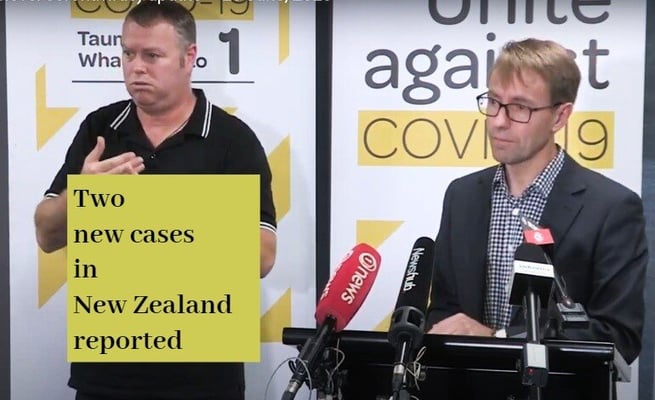 Two new cases of Covid-19 in New Zealand today