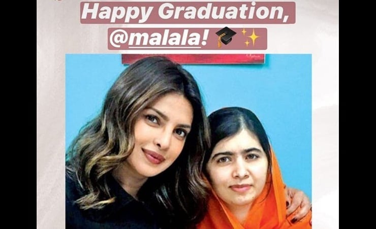 Priyanka Chopra tells Malala: Your degree from Oxford is such an achievement