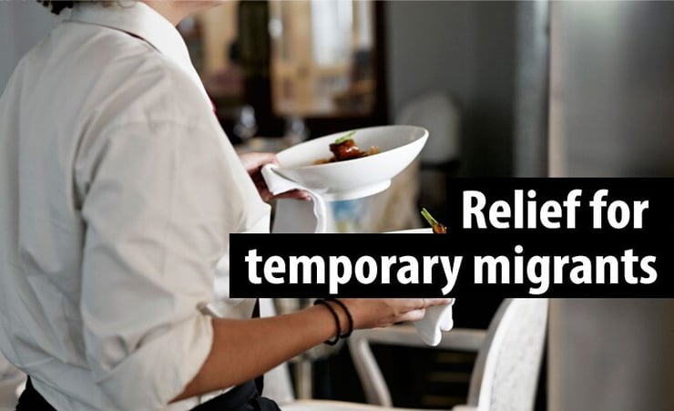 Relief for temporary migrant workers: Employer assisted work visas due to expire before end of 2020 to be extended for six months