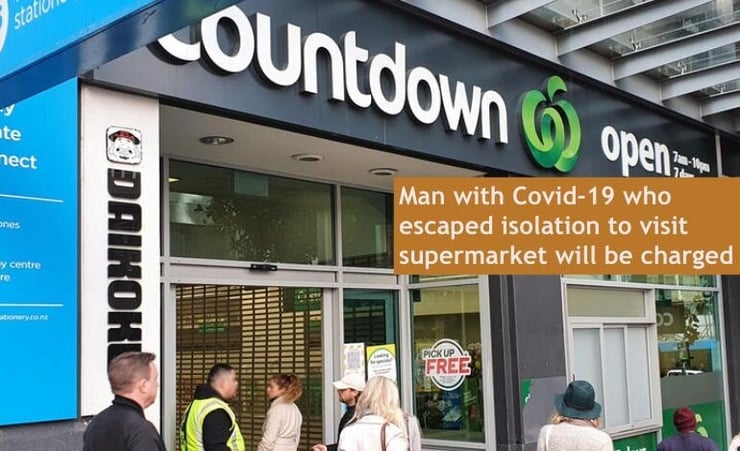 Man with Covid-19 who escaped isolation to visit supermarket will be charged