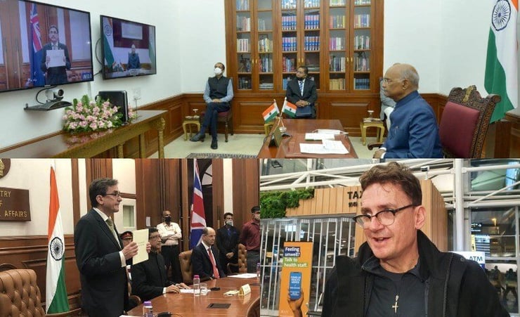NZ High Commissioner to India presents credentials in a virtual ceremony in New Delhi