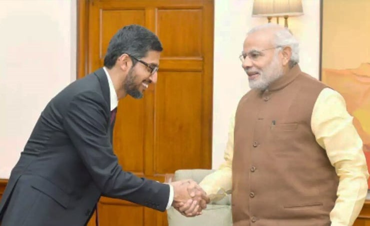 PM Modi interacts with Sundar Pichai on tech, work culture