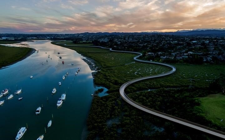 The $37 million shared path alongside the Whau River connecting New Lynn and Te Atatu