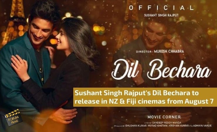 Sushant Singh Rajput's Dil Bechara to release in NZ & Fiji cinemas next week