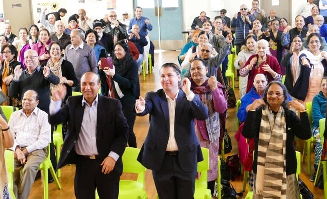 Bhartiya Samaj hosts its first in-person seniors meeting post-Covid lockdown