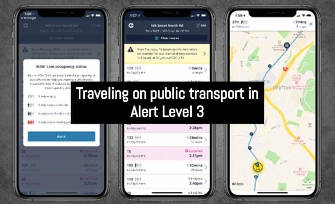 Public transport users, how does Alert Level 3 affect services