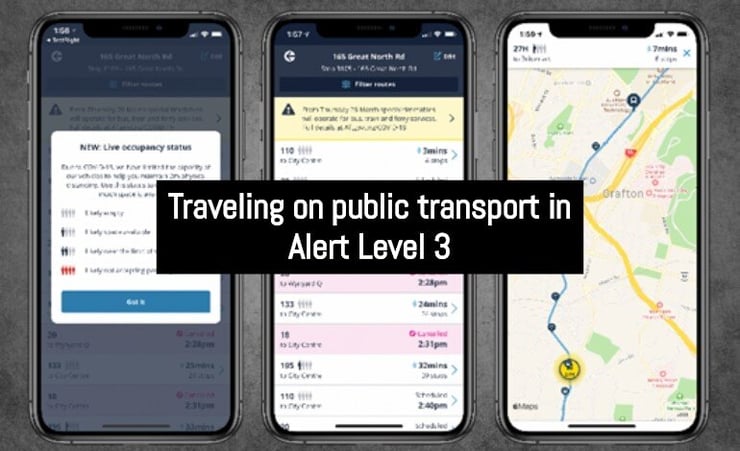 Public transport users, how does Alert Level 3 affect services
