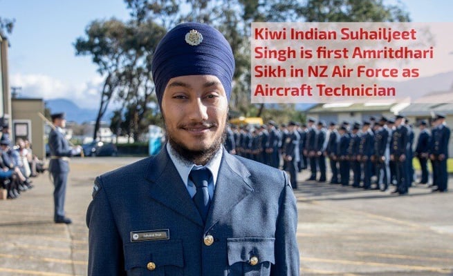Kiwi Indian Suhailjeet Singh is first Amritdhari Sikh in NZ Air Force as Aircraft Technician