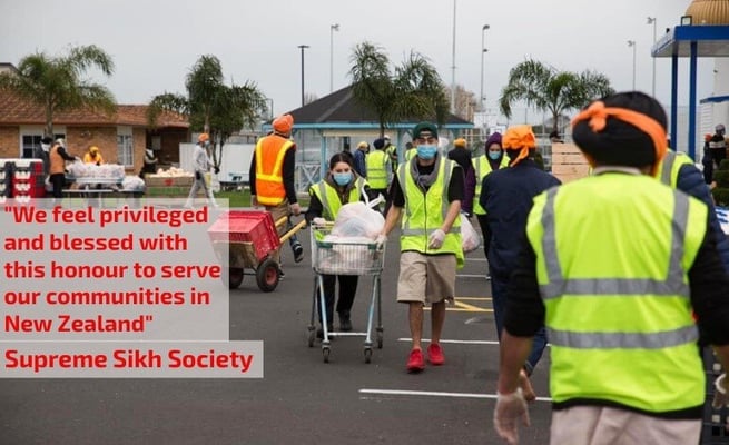 Takanini Gurudwara once again offers free food bags to thousands of Aucklanders