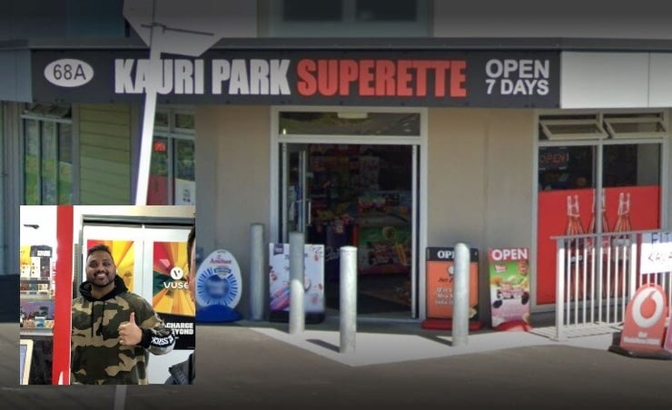 Young dairy owner chases four armed robbers with hockey stick