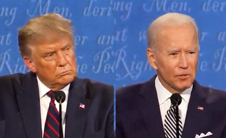 Trump, Biden trade early jabs in first presidential debate