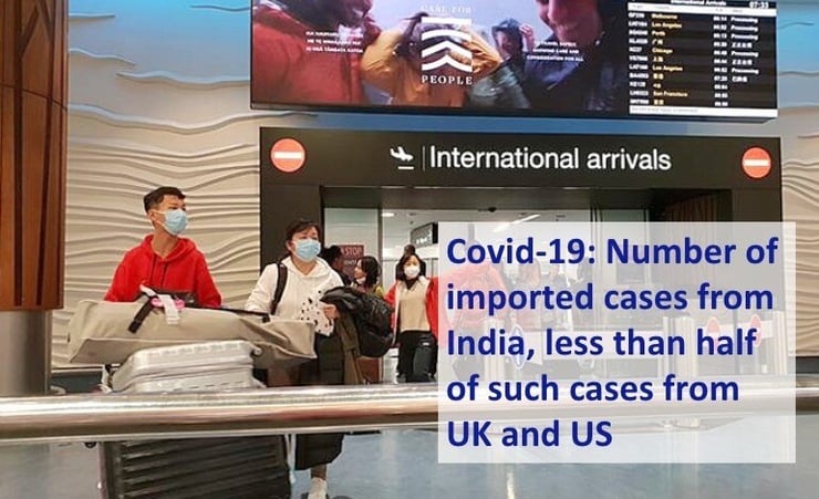 Imported cases of Covid-19 in NZ: Number of cases from India, less than half of such cases from UK and the US.