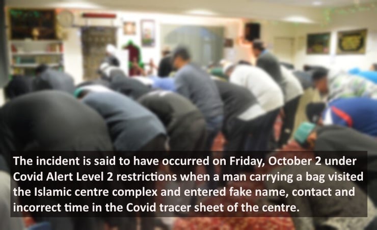 Man served trespassing notice by police after suspicious activity at mosque in central Auckland