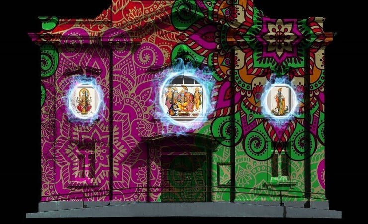 Colours of renewal light up landmarks for Diwali Festival