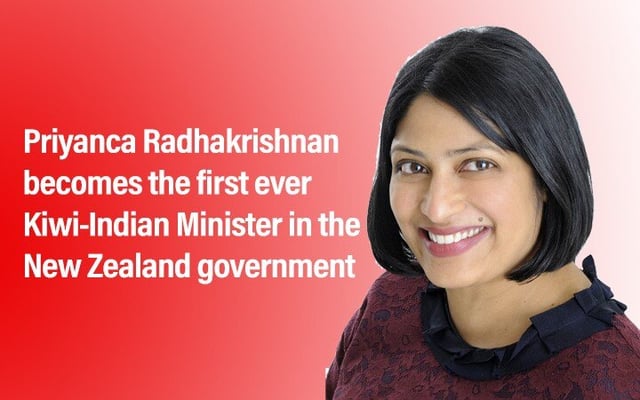 Priyanca Radhakrishnan becomes first ever Kiwi-Indian Minister in New Zealand