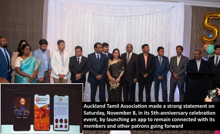 Auckland Tamil Association goes high-tech, launches app on 5th anniversary celebrations