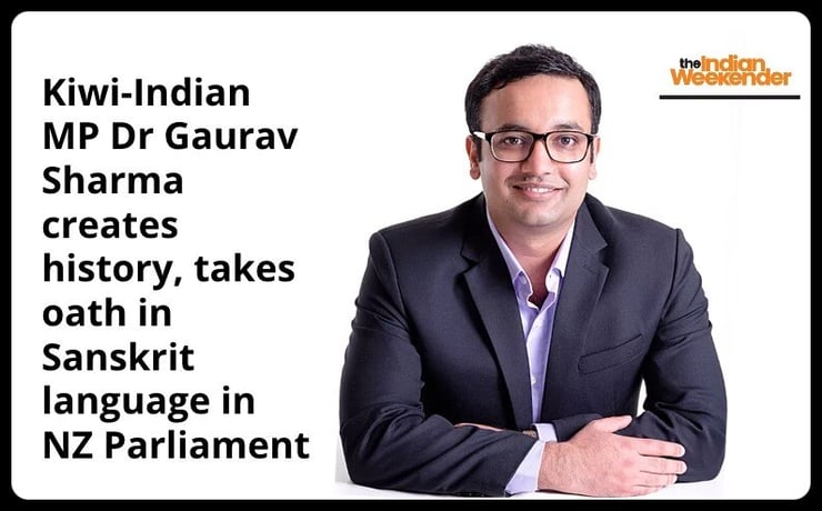 Kiwi-Indian MP Dr Gaurav Sharma takes oath in Sanskrit language