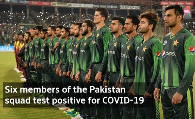 Six members of the Pakistan squad test positive for COVID-19