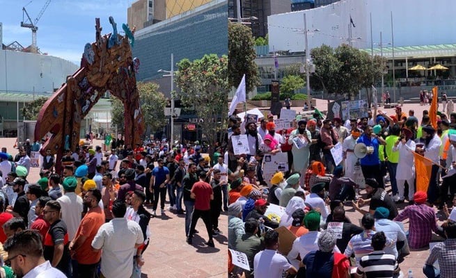Thousands gather in Auckland to support ongoing farmers protest in India