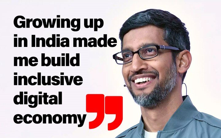 Growing up in India made me build inclusive digital economy: Sundar Pichai