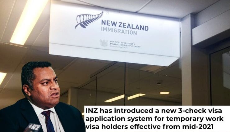 Immigration New Zealand introduces new 3-check visa application system for temporary work visas