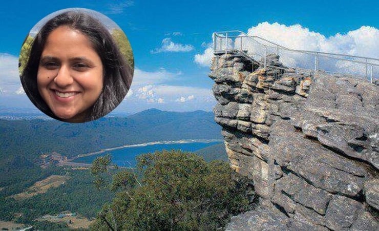 Australian-Indian woman dies falling off a cliff posing for a photo