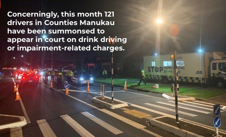 Counties Manukau Police disappointed by drink driver behaviour