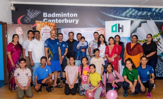 Canterbury’s Telugu Badminton Club hosts its annual tournament and Christmas event