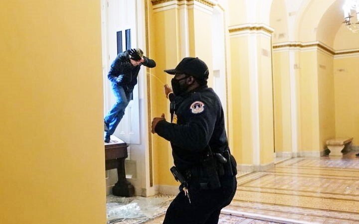 Woman killed by gunfire in Capitol as Trump supporters launch assault on Congress