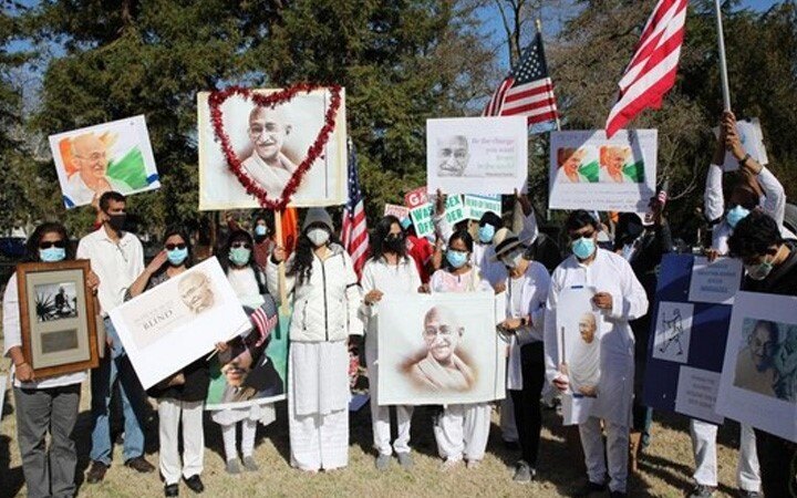 Indian-Americans hold vigil in US after another Gandhi statue vandalised