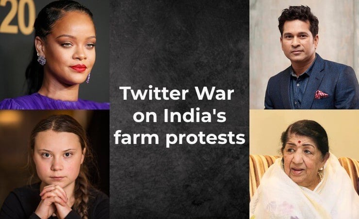 Farm protest and tweet war amongst celebrities: Indian government issues press statement.