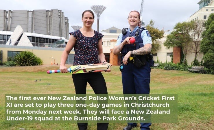 Maiden cricket match for Police women