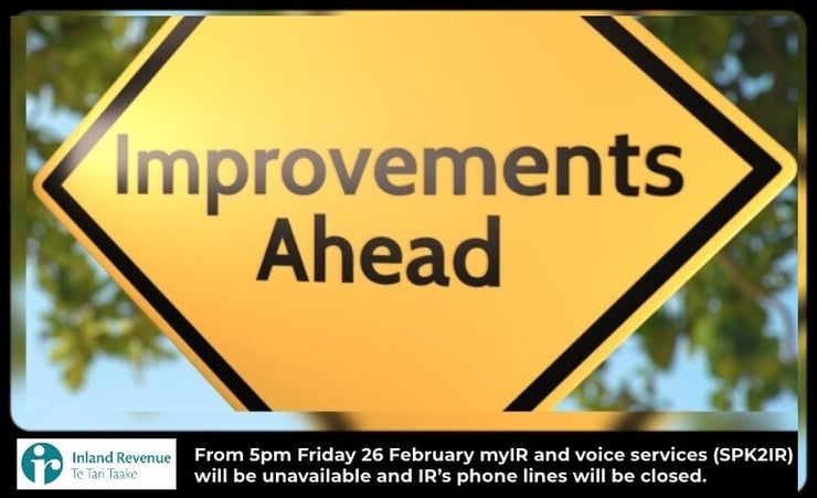 IRD's online and phone services to be closed this weekend