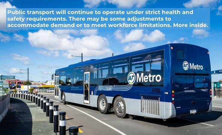 What you need to know when using public transport during Alert Level 3 in Auckland
