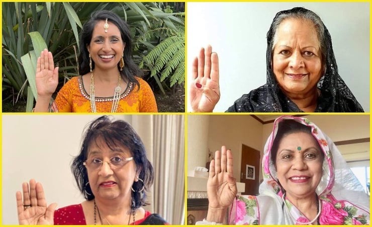Kiwi Indian women post photos with right-hand up on International Women’s Day