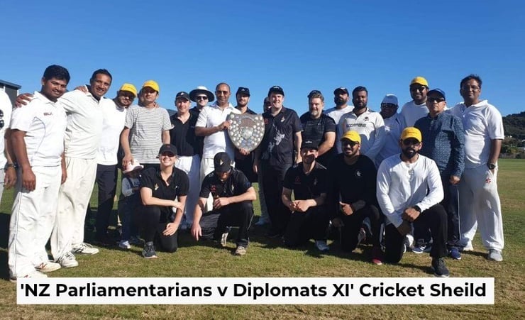Cricket: Indian High Commission players star in Diplomat XI vs NZ Parliamentarians friendly match