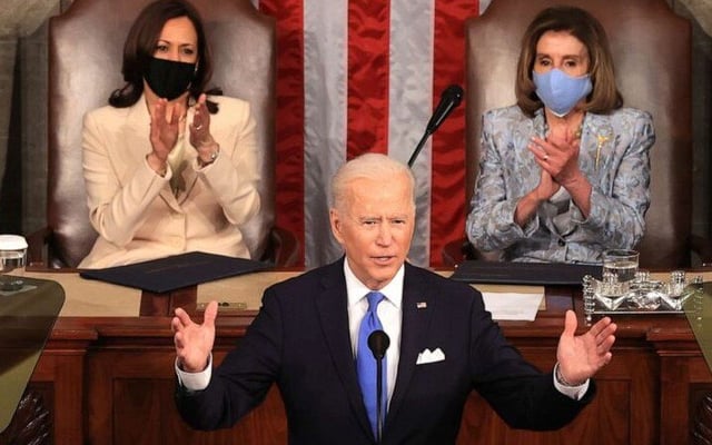 Biden rolls out sweeping legislative agenda in his 1st address to Congress