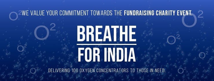 ‘’Breathe for India ‘’ a pledge taken to help India in covid crisis