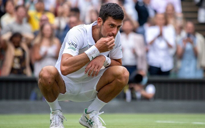 Wimbledon: Djokovic celebrates triumph by eating grass again