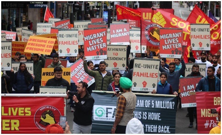 “Dealing with an inconsistent immigration system,” biggest pain story shared at Auckland Migrant protest