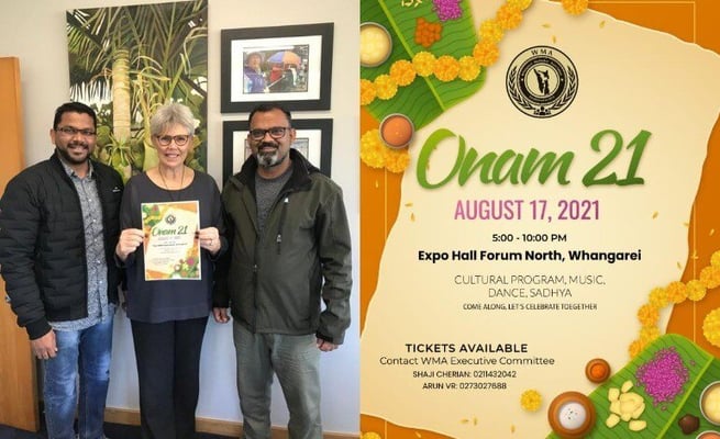Whangarei Malayalee Association to celebrate Onam festival