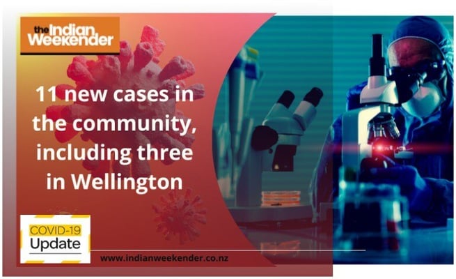11 new cases in the community, including three in Wellington