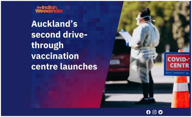 Auckland’s second drive-through vaccination centre launches