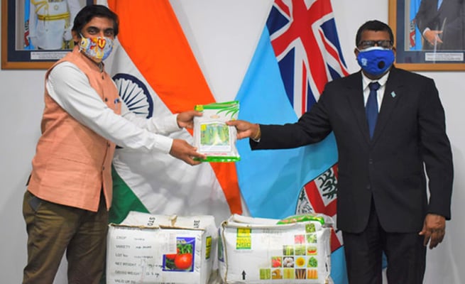 FIJI NEWS: Indian High Commission donates almost 7 tonnes of vegetable seeds
