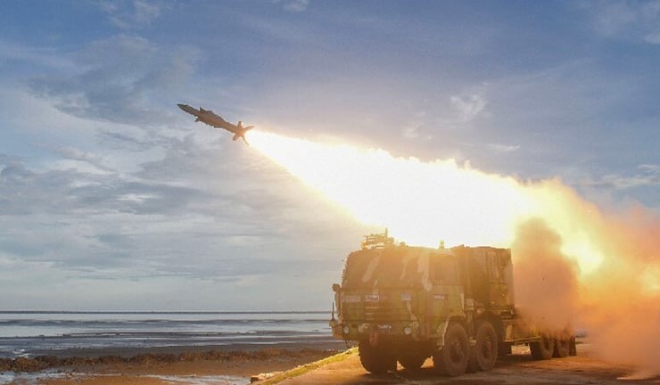 Akash Prime, new version of Akash Missile, has successful maiden flight test