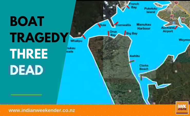 Three dead after boat capsizes in Manukau Harbour, Auckland