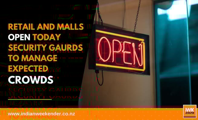 Retail reopens in Auckland: Security guards on the doors as shoppers return
